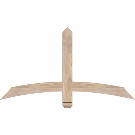 Ekena Millwork Bellingham Smooth Timber Gable Bracket, Douglas Fir, 48"W x 26"H x 1 1/2"D x 3 1/2"F, 13/12 Pitch GBW048X26X0204BEL00SDF